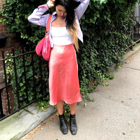 Aritzia Babaton Slip Skirt 00 in Fresco Pink - Picture 5 of 5